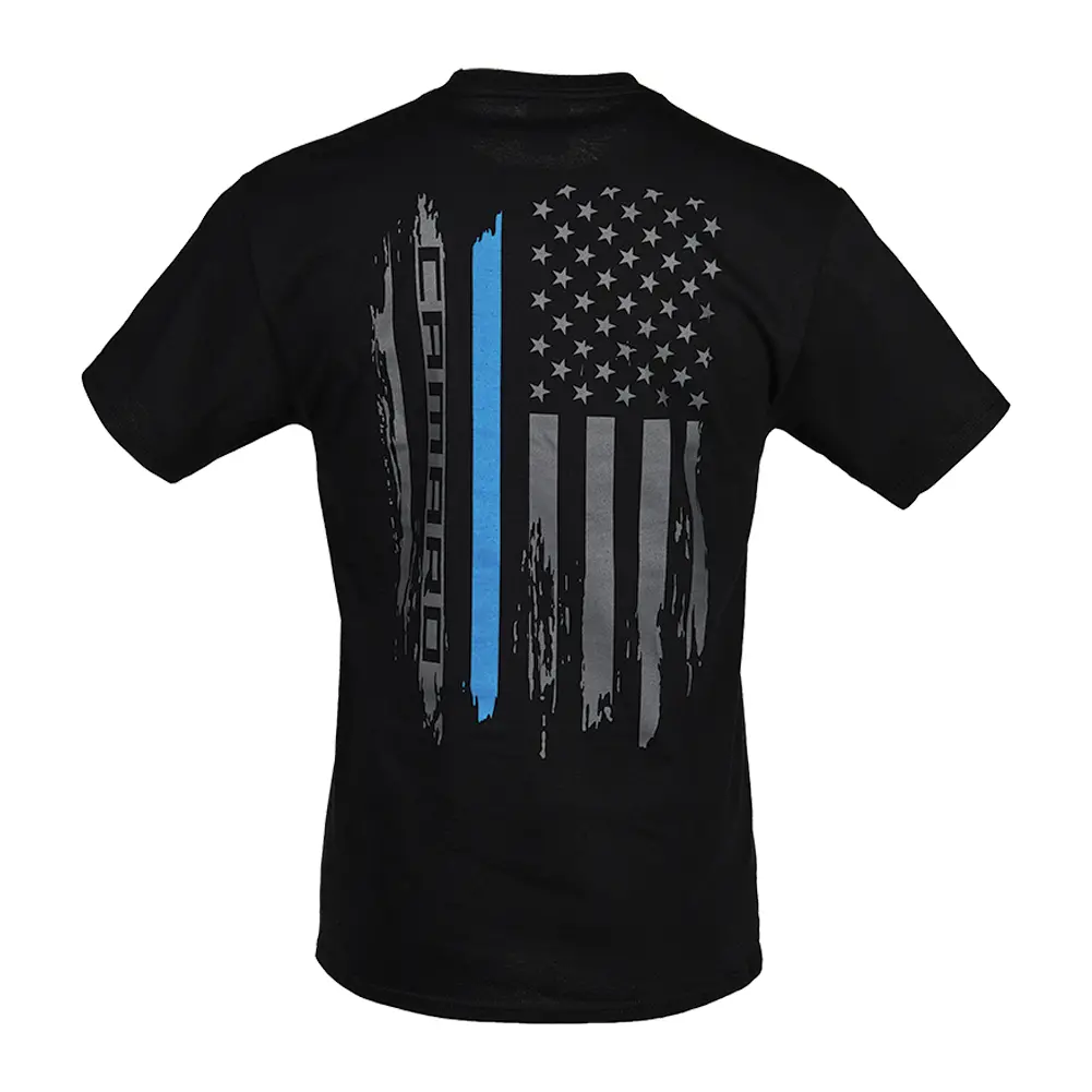 Camaro Police Service Flag T-Shirt : Black 1