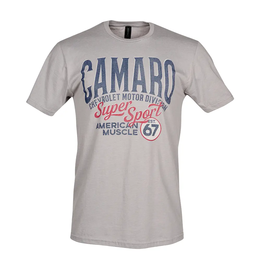 Camaro Super Sport American Muscle T-Shirt : Grey 1