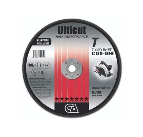 7" X 1/8" X Dia-5/8" Double Reinforced Circular Saw Wheels For Portable Handheld, Type 1 1