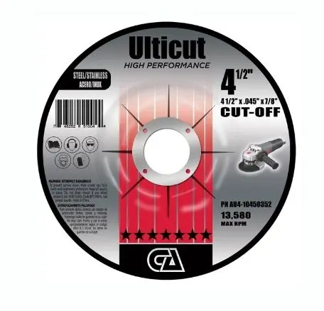 4 1/2" X .045" X 7/8 T27 Depressed Center Premium Thin Aluminum Oxide Wheels Double Reinforced 1
