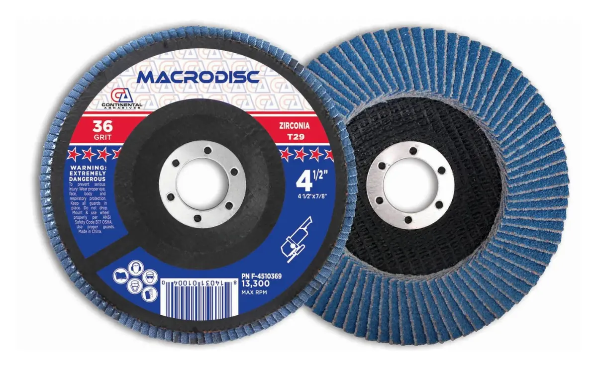 36 Grit T29 Zirconia Standard Flap Disc For Metal Grinding 1