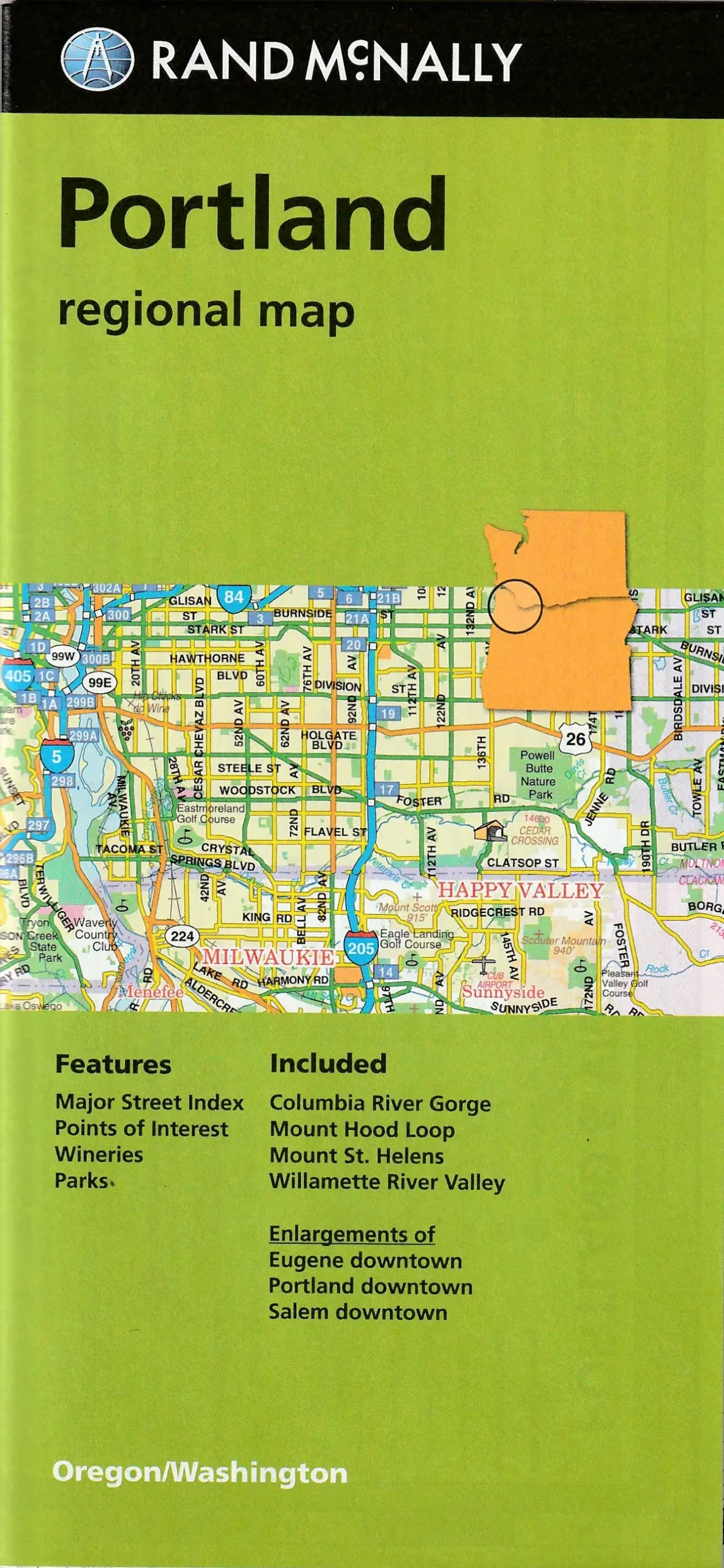 Portland Regional Map (Oregon/Washington) [Map] G. M. Johnson 1