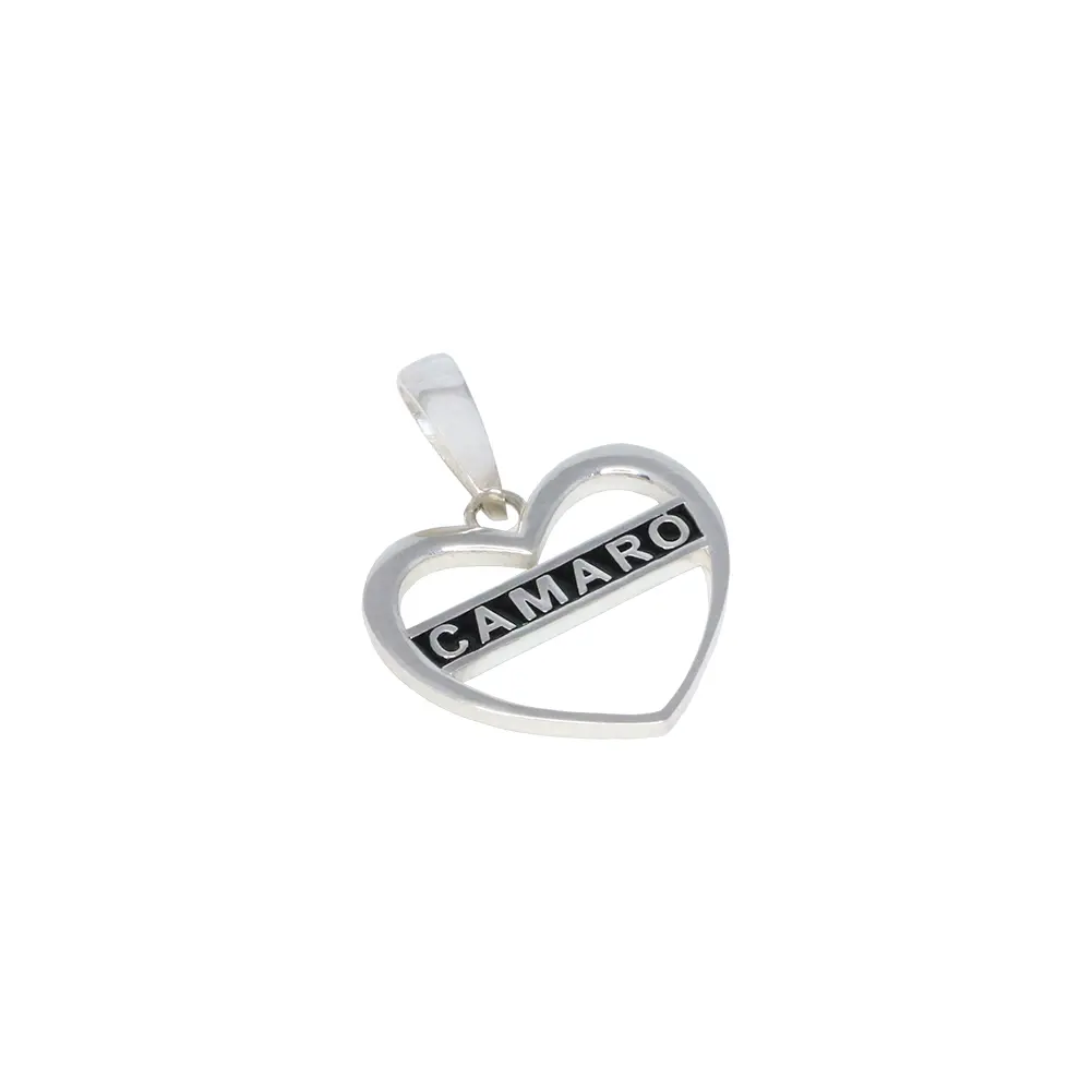 Camaro Heart Pendant : Sterling Silver 1