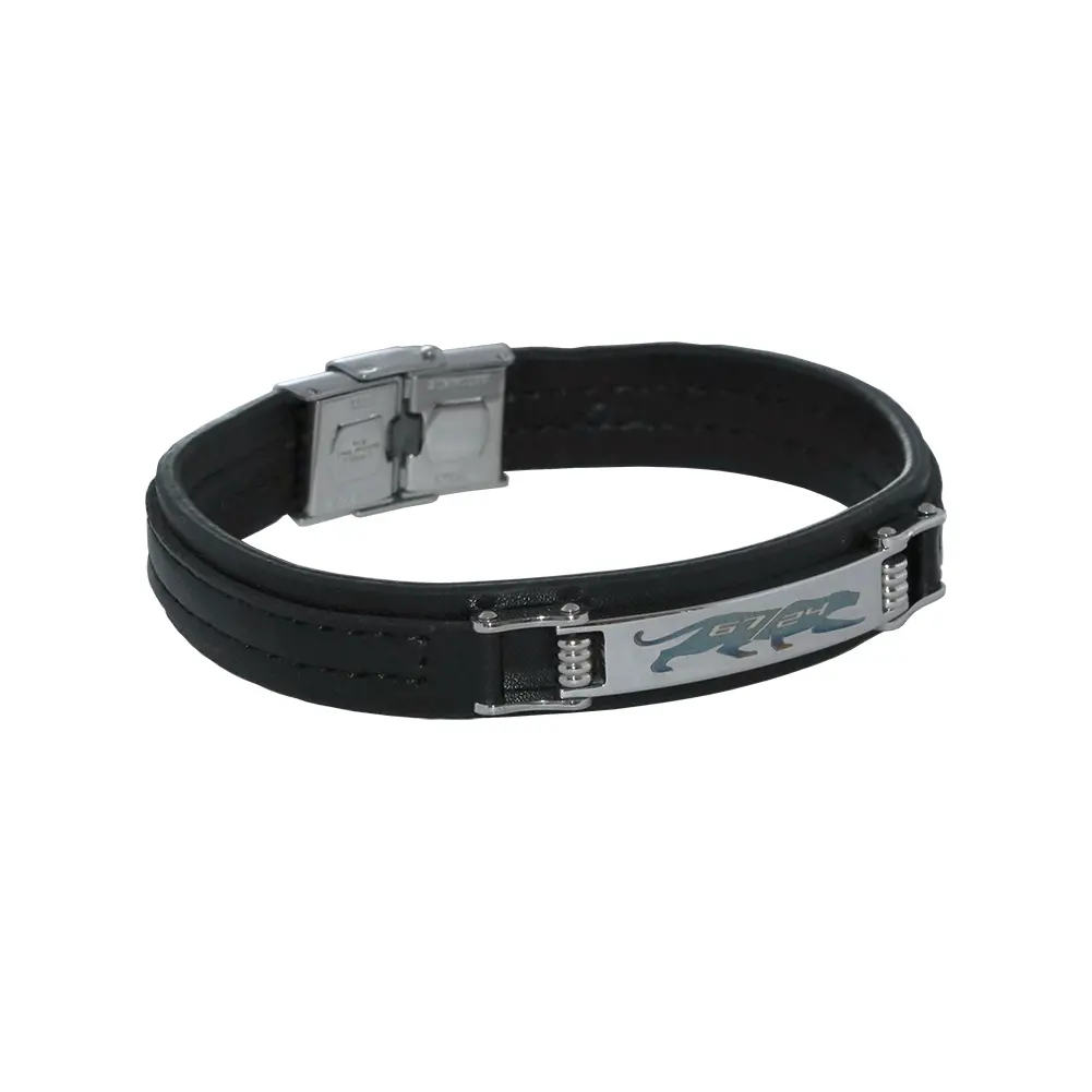 Camaro Panther 67/24 Leather Bracelet : Black 1