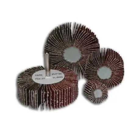 2" X 1" X 1/4"  Mounted Aluminum Oxide Sanding Flap Wheels For Remove Rust (40 - 120 Grit) 1