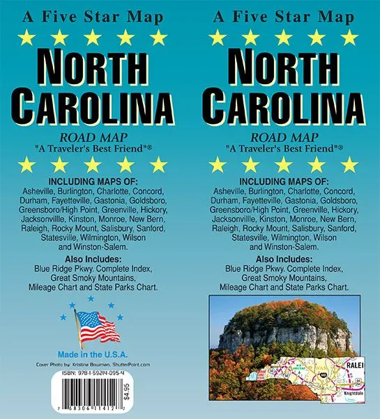 North Carolina State Map 1