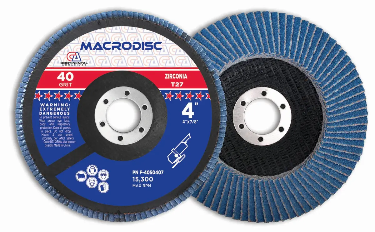 40 Gritt27 Standard Zirconia Flap Discs For Grinding And Finishing Surfaces 1