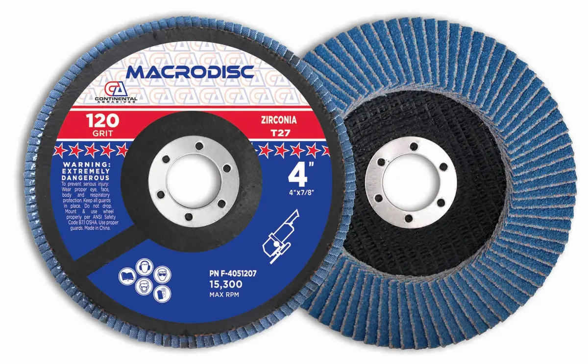 120 Grit T27 Standard Zirconia Flap Discs For Grinding And Finishing Surfaces 1