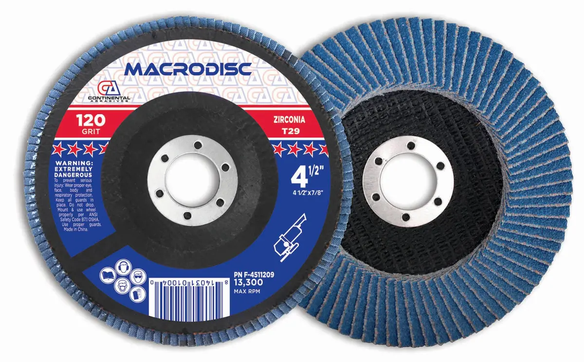 120 Grit T29 Zirconia Standard Flap Disc For Metal Grinding 1