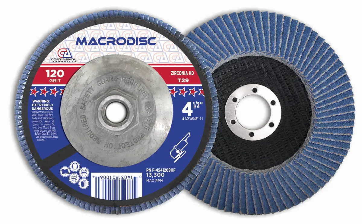 120 Grit  Type-29 Jumbo Premium High-Density Jumbo Zirconia Flap Disc For Grinding 1