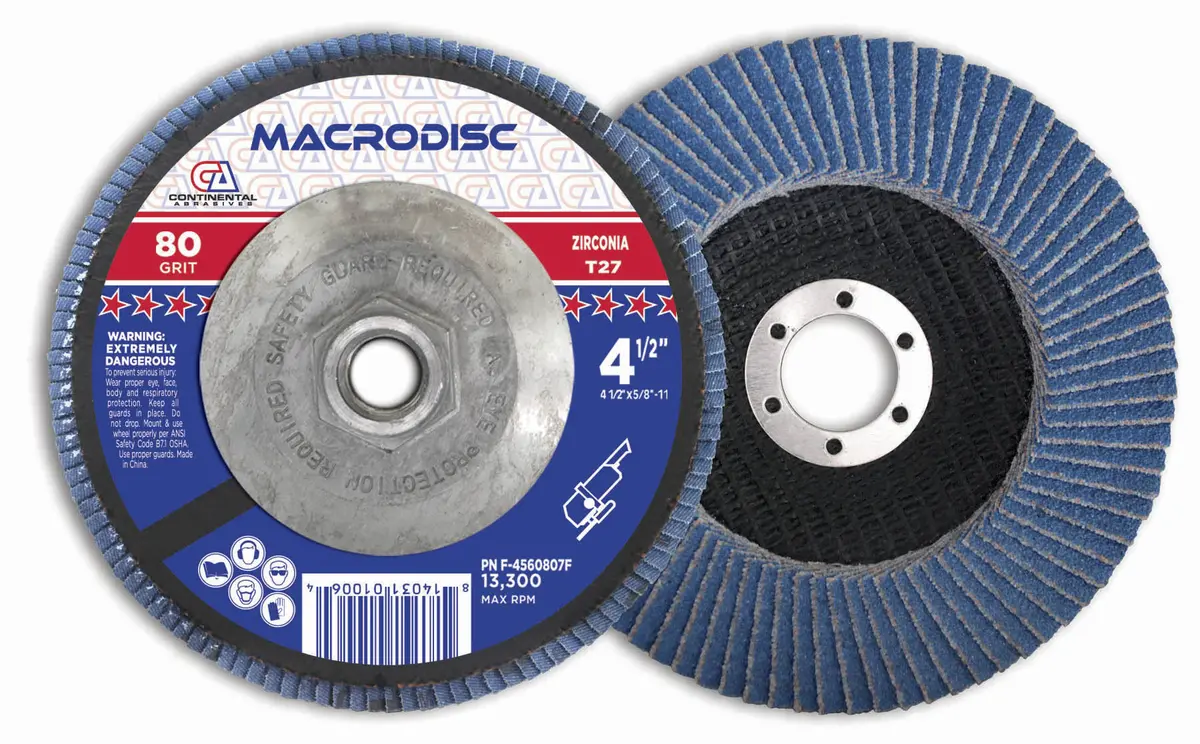 80 Grit T27 Standard Zirconia Flap Discs For Grinding And Finishing Surfaces 1