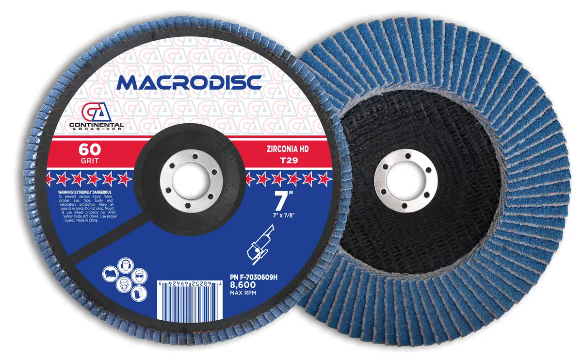 60 Grit Type-29 Jumbo Premium High-Density Jumbo Zirconia Flap Disc For Grinding 1