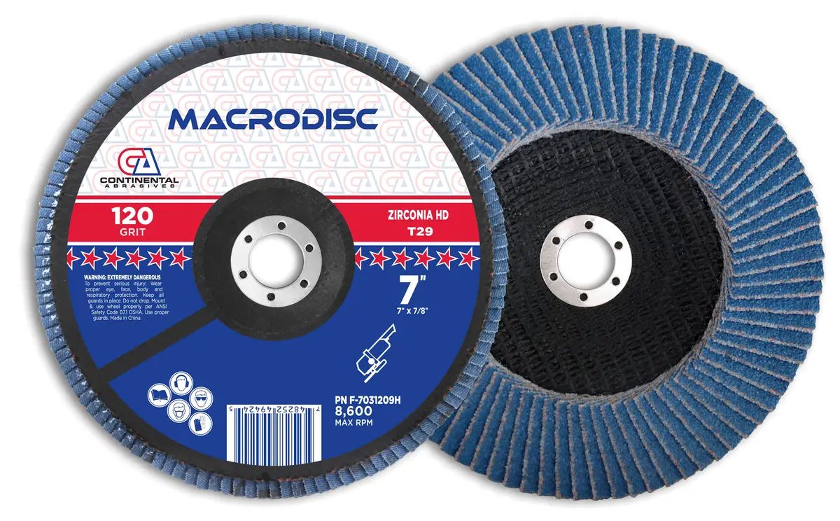 120 Grit Type-29 Jumbo Premium High-Density Jumbo Zirconia Flap Disc For Grinding 1