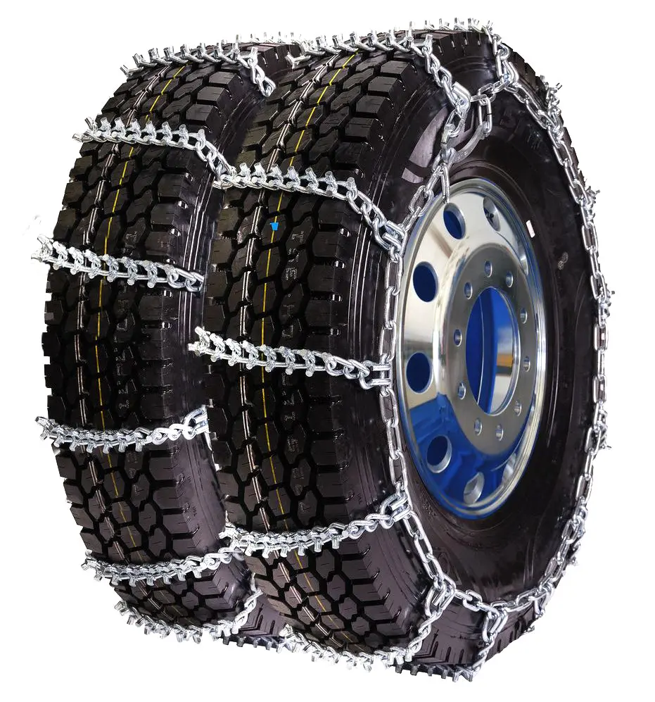 275/85-22.5 Pewag Usa Made 8Mm Studded Dual Triple Truck Tire Chain Cam 1