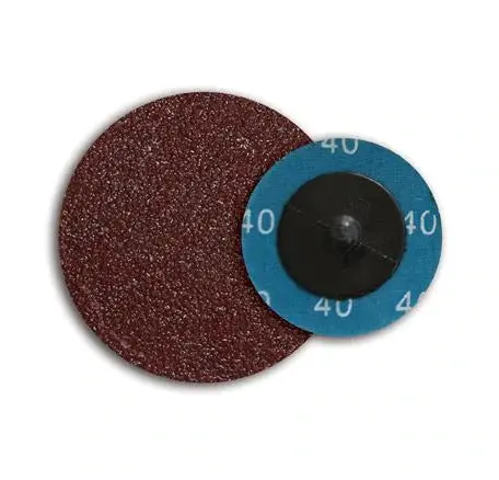 3"  Grit Aluminum Oxide Abrasive Quick Change Sanding Disc For Metalworking (24 - 120 Grit) 1