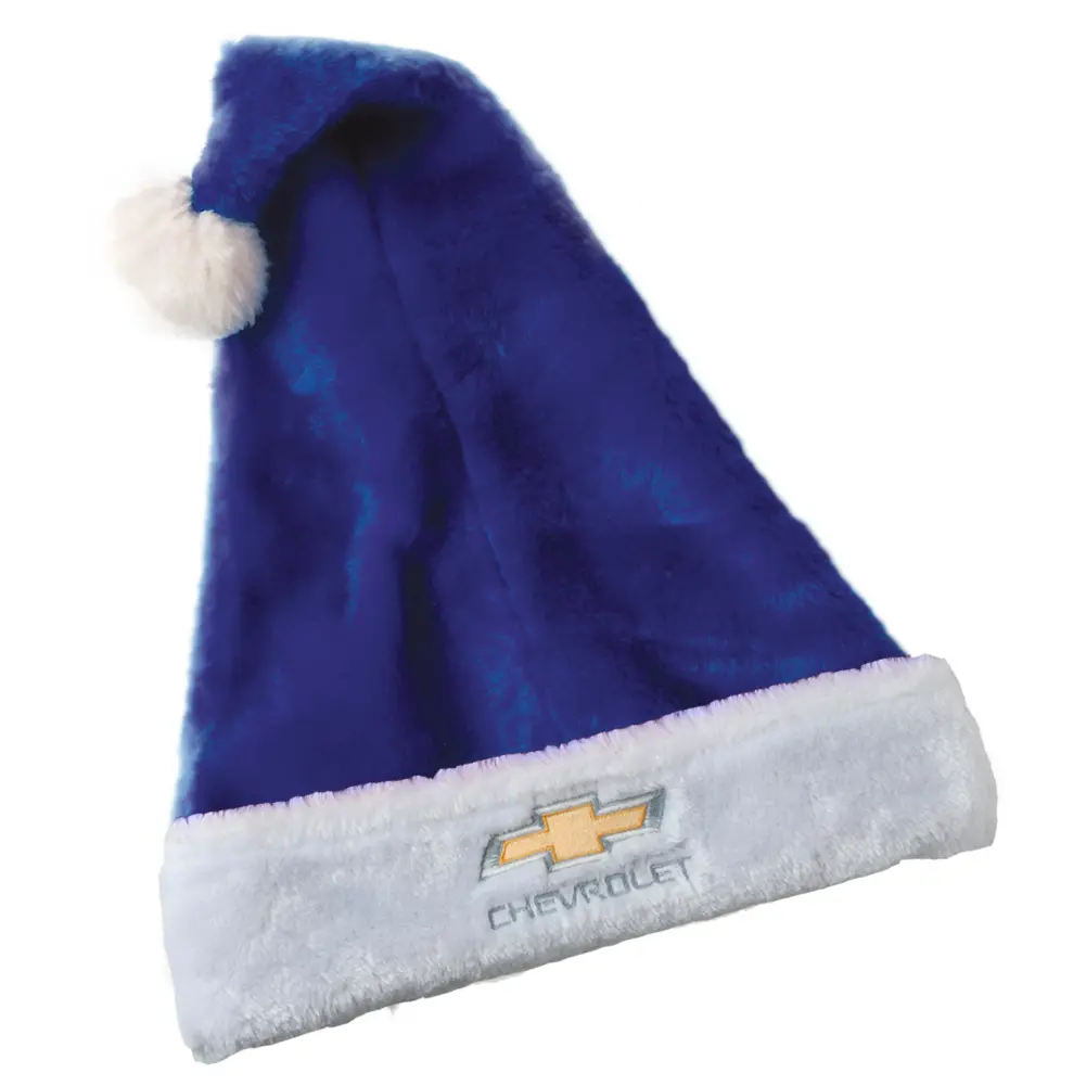 Chevrolet Santa Hat W- Embroidered Gold Chevy Bowtie 2