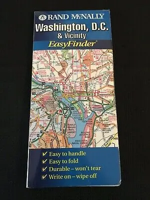 Washington Dc And Vicinity Easyfinder (Usa Regional Easyfinder Maps) [Map] 1