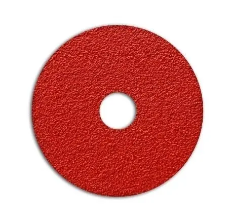 5" X 7/8" 120 Grit Ceramic Grain Resin Fiber Sanding Discs For Grinding Material 1