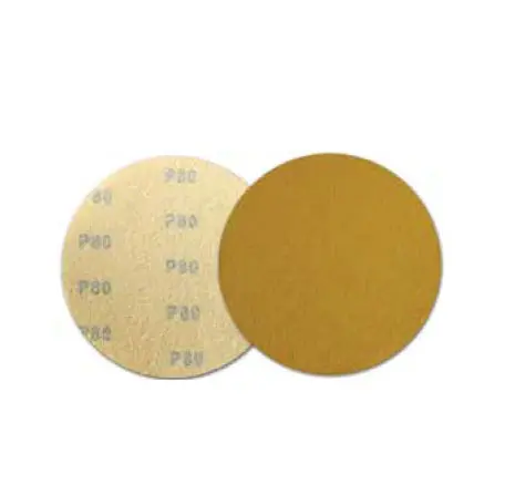 6"  A/O Gold Hook And Loop Sanding Discs For Wood & Metal (40 - 400 Grit, No Hole) 1