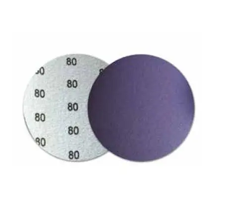 5" 80 Grit Premium Purple Film Backed No Hole Psa Abrasive Sanding Discs 1
