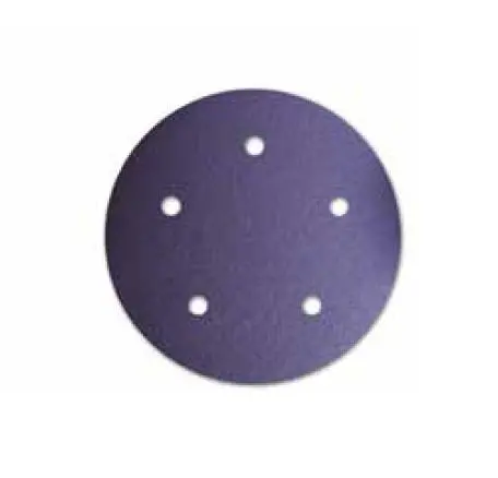 5" 80 Grit Premium Purple Film Backed 5 Hole Psa Abrasive Sanding Discs 1