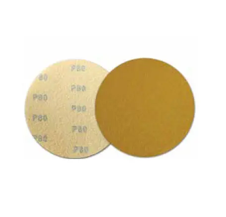 8" 120 Grit  A/O Gold Hook And Loop Sanding Discs For Wood & Metal (8 Hole) 1