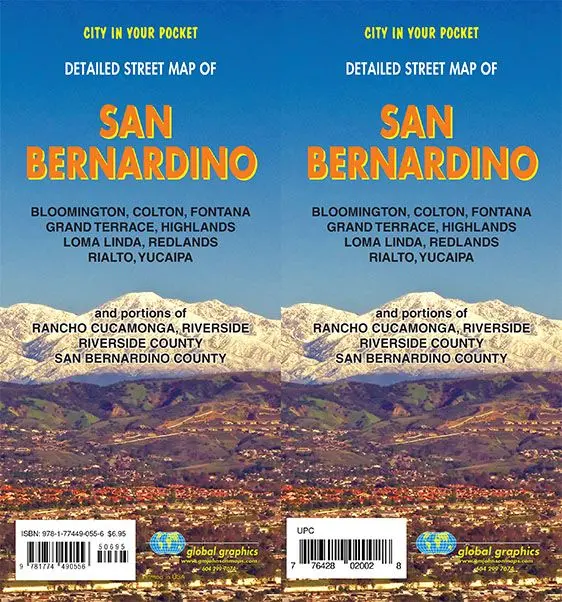 San Bernardino / Fontana / Rialto / Redlands, California Street Map [Map] Gm Johnson 1