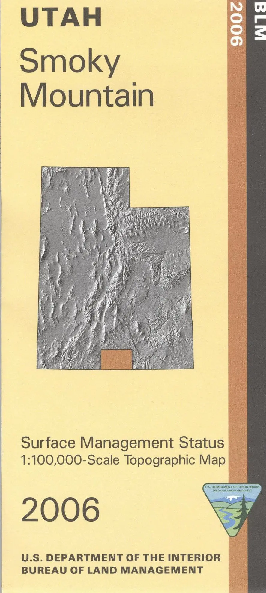 Smoky Mountain Surface Management Status 1:100,000-Scale Topographic Map (Utah 60×30-Minute Series) 1