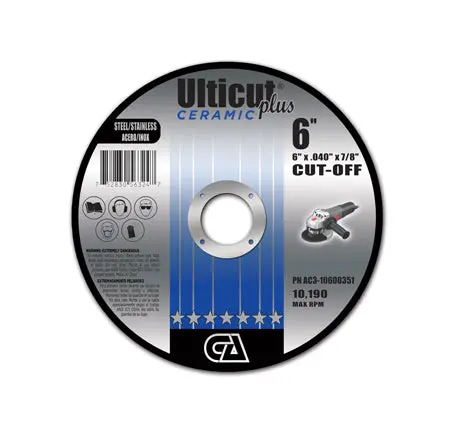 6"X0.040" X7/8" Ulticut Plus Ceramic 1