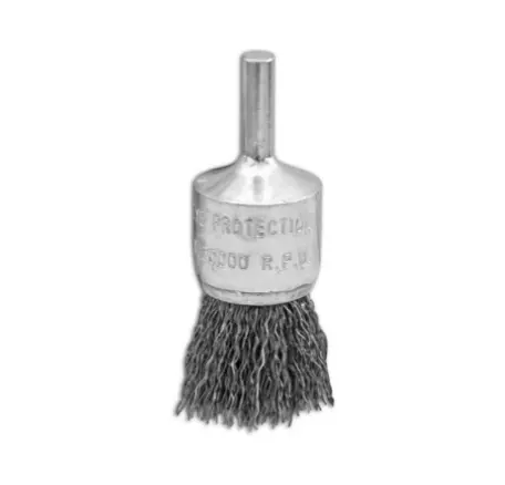 3/4" X 1/4" 0.14" Carbon Steel Crimped Wire Cup Brush For Cleaning Surfaces 1