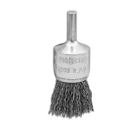 1" X 1/4" 0.14" Carbon Steel Crimped Wire Cup Brush For Cleaning Surfaces 1