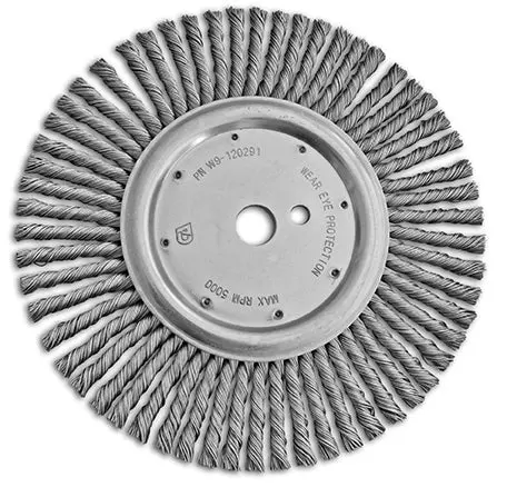 12" X 3/8" X 1" Expansion Joint Cleaning Wire Wheel With Twist Knot For Grinder (Carbon Steel) 1