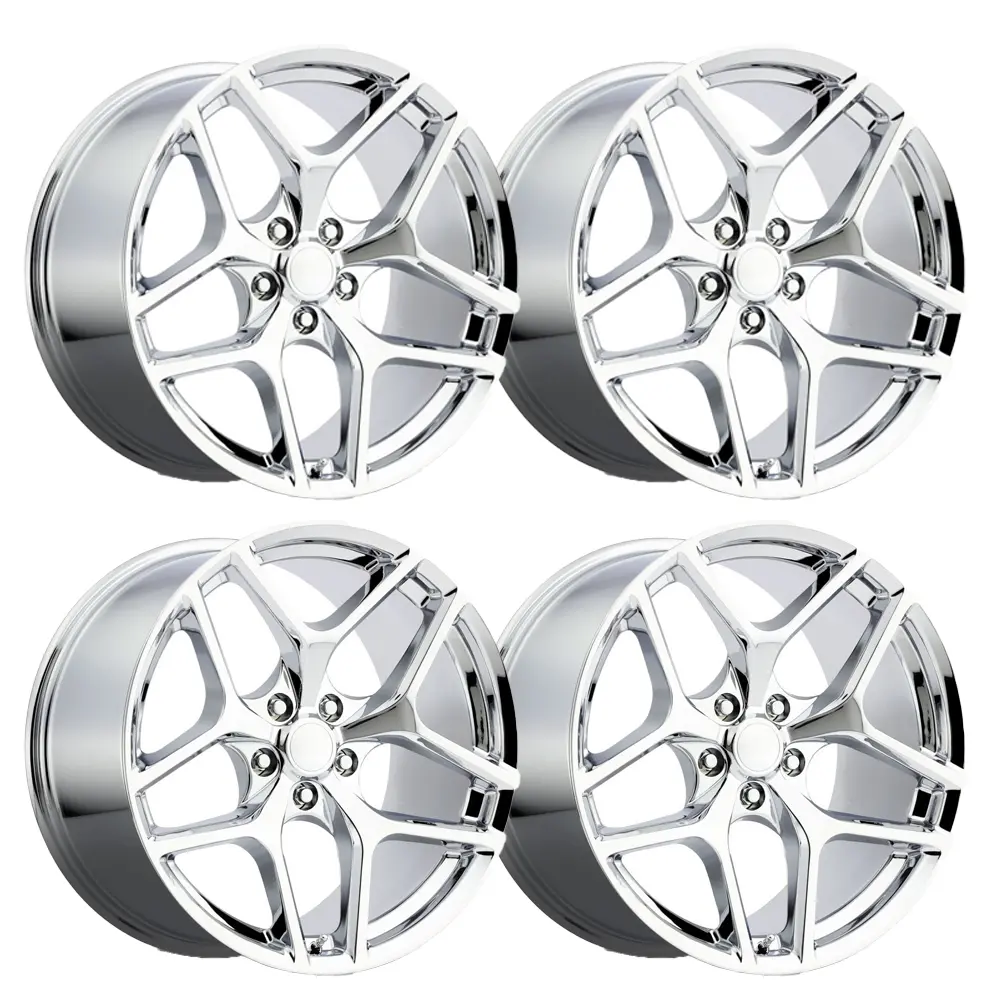 Z28 Camaro Reproduction Wheel Set - Chrome 1