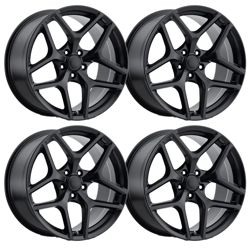 Z28 Camaro Reproduction Wheel Set - Satin Black 1