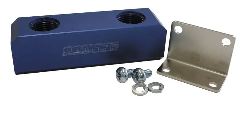 Billet Aluminum Log-Style Fuel Block With -10 Orb Ports (Af452-10) 1