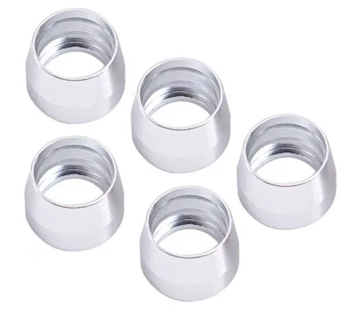 Stainless Steel Ptfe Hose Olive Inserts For -4An Lines (5-Pack) 1
