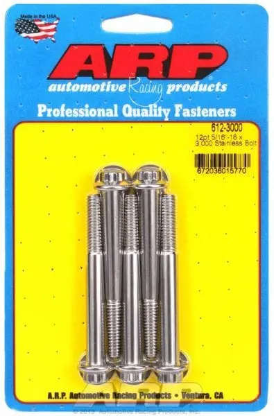 Ar612-3000 Stainless Steel 12-Point Bolt Kit (5-Pack) 1