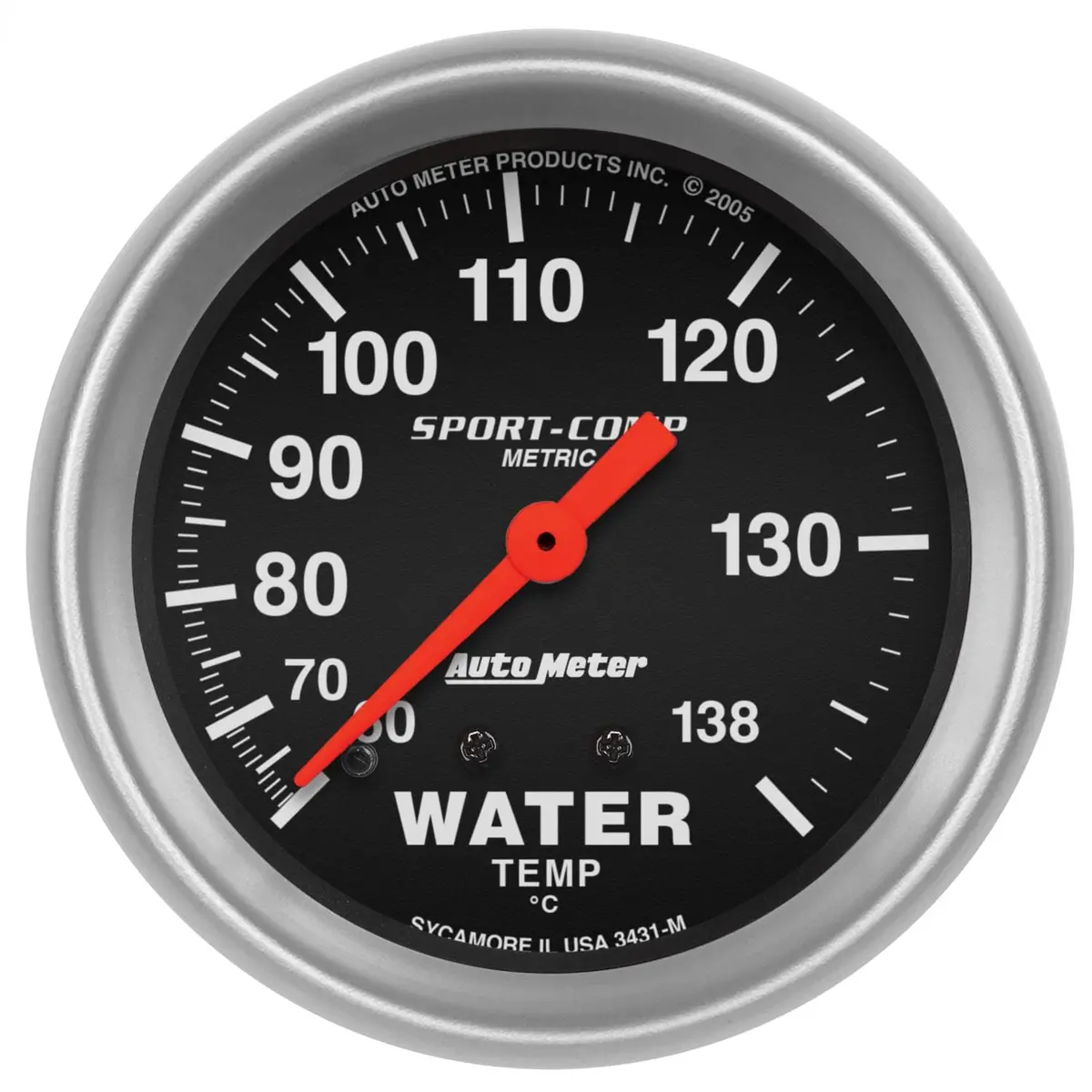 Autometer 3431-M Sport-Comp Analog Fuel Level Gauge – 2-1/16" Dial 1