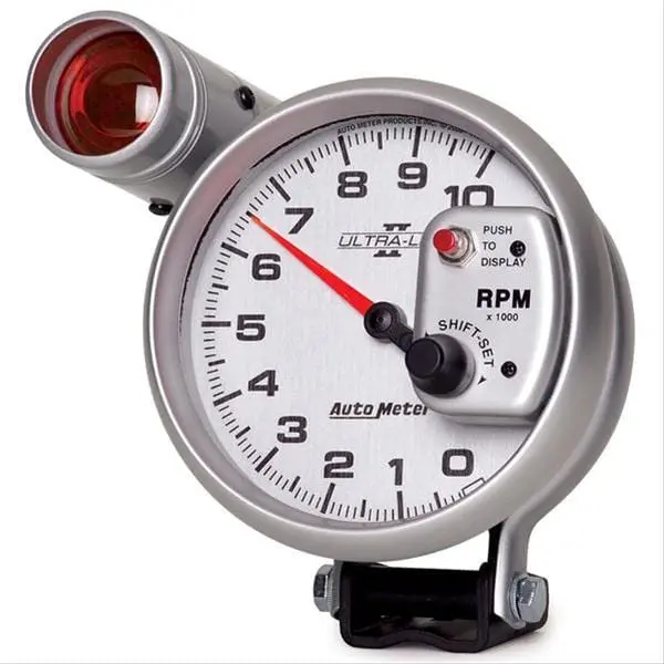 Autometer 4999 Ultra-Lite Ii Tachometer – 5" Digital-Analog Hybrid With Led Shift Light 1