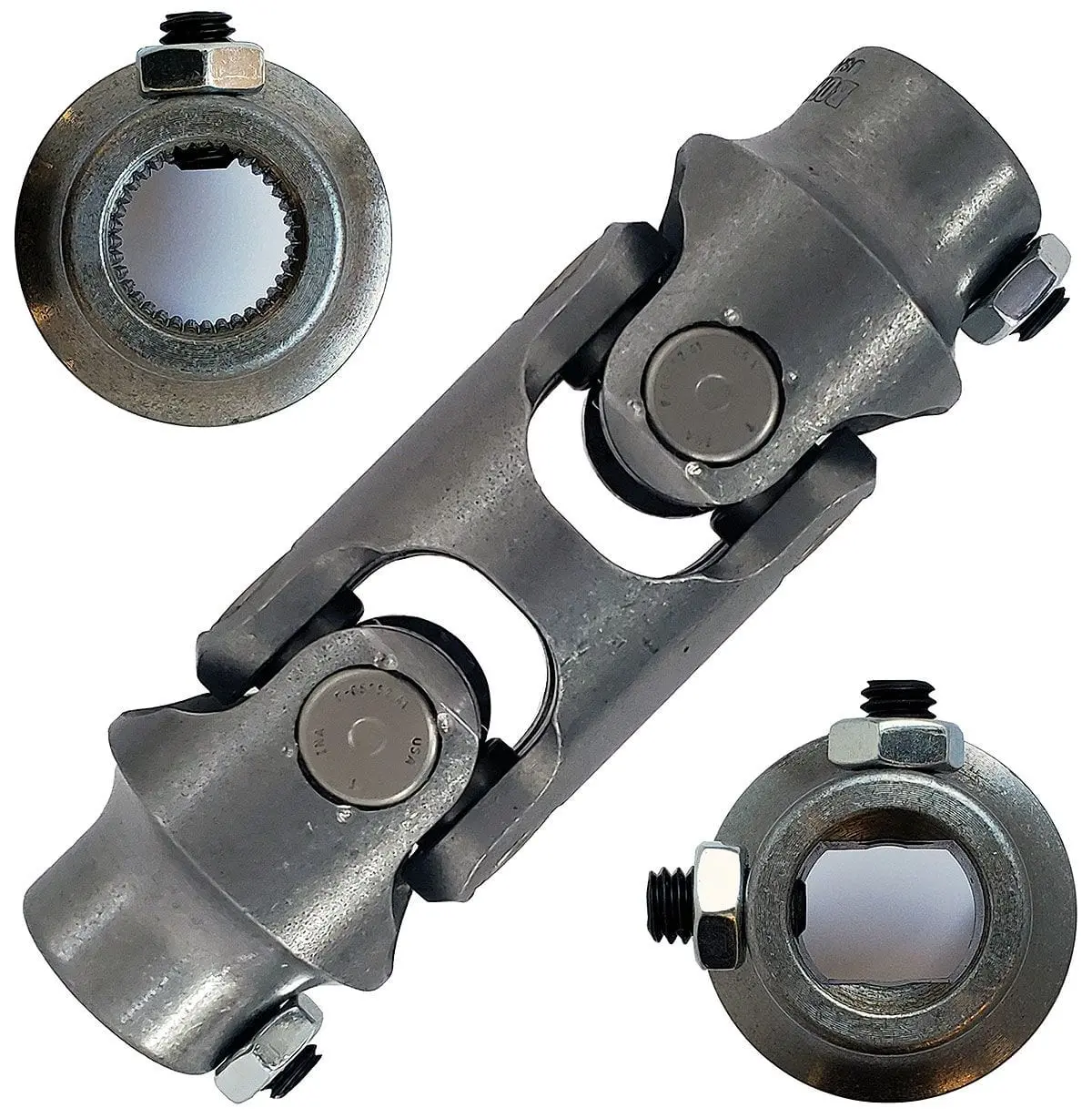 Borgeson Bor023449 Steel Double-Needle U-Joint – Heavy-Duty Driveshaft Component With Greaseable Design 1