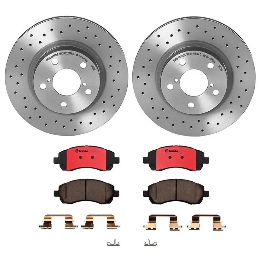 Brembo Ktx0157 Premium Brake Pad And Rotor Replacement Kit 1