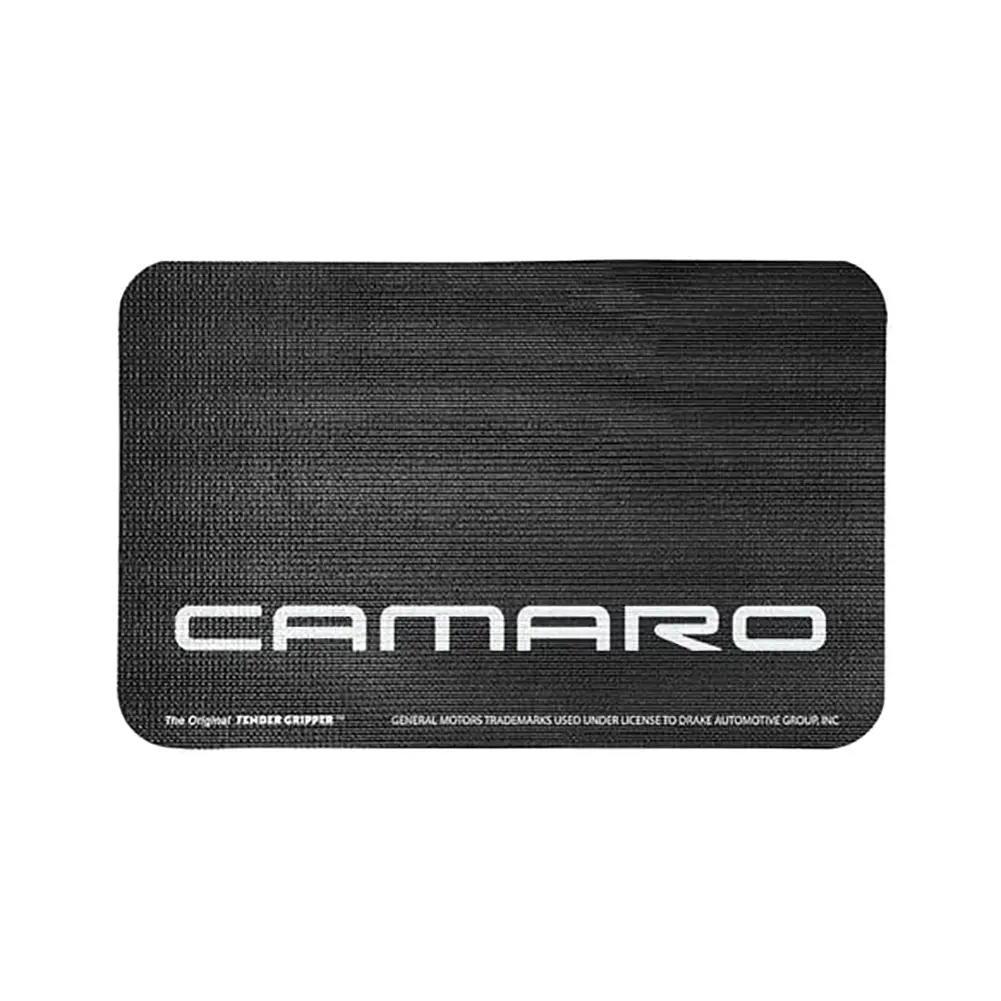 Camaro Original Fender Gripper Mat - With Modern Camaro Script 34" X 22" : Black 1