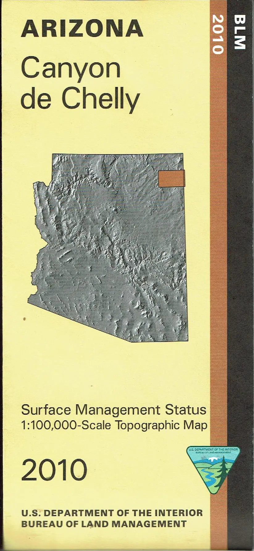 Canyon De Chelly Surface Management Status 1:100,000-Scale Topographic Map 1