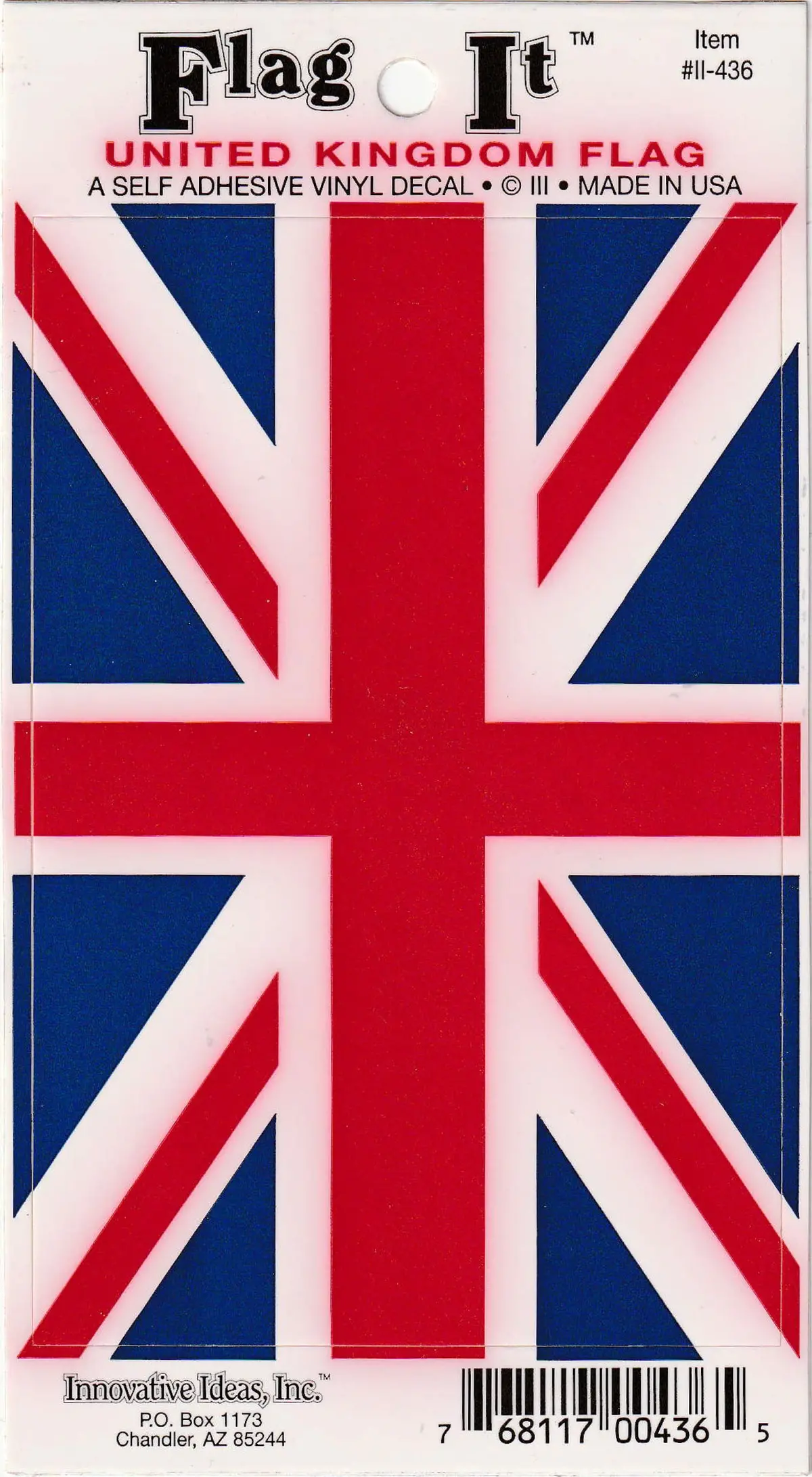 United Kingdom Flag Decal For Auto, Truck, Or Boat 1