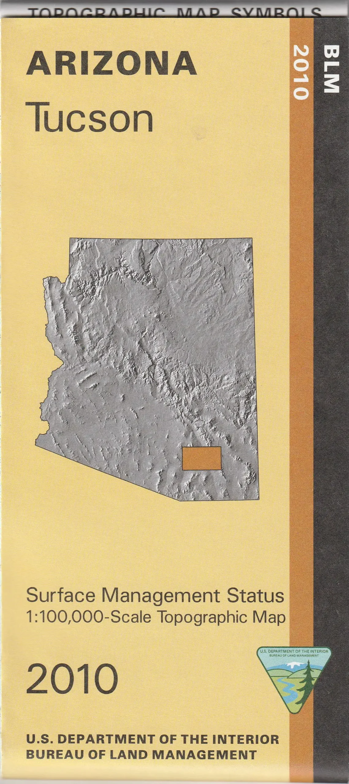 Tucson Surface Management Status 1:100,000-Scale Topographic Map (Arizona 60×30-Minute Quadrangle Series) 1