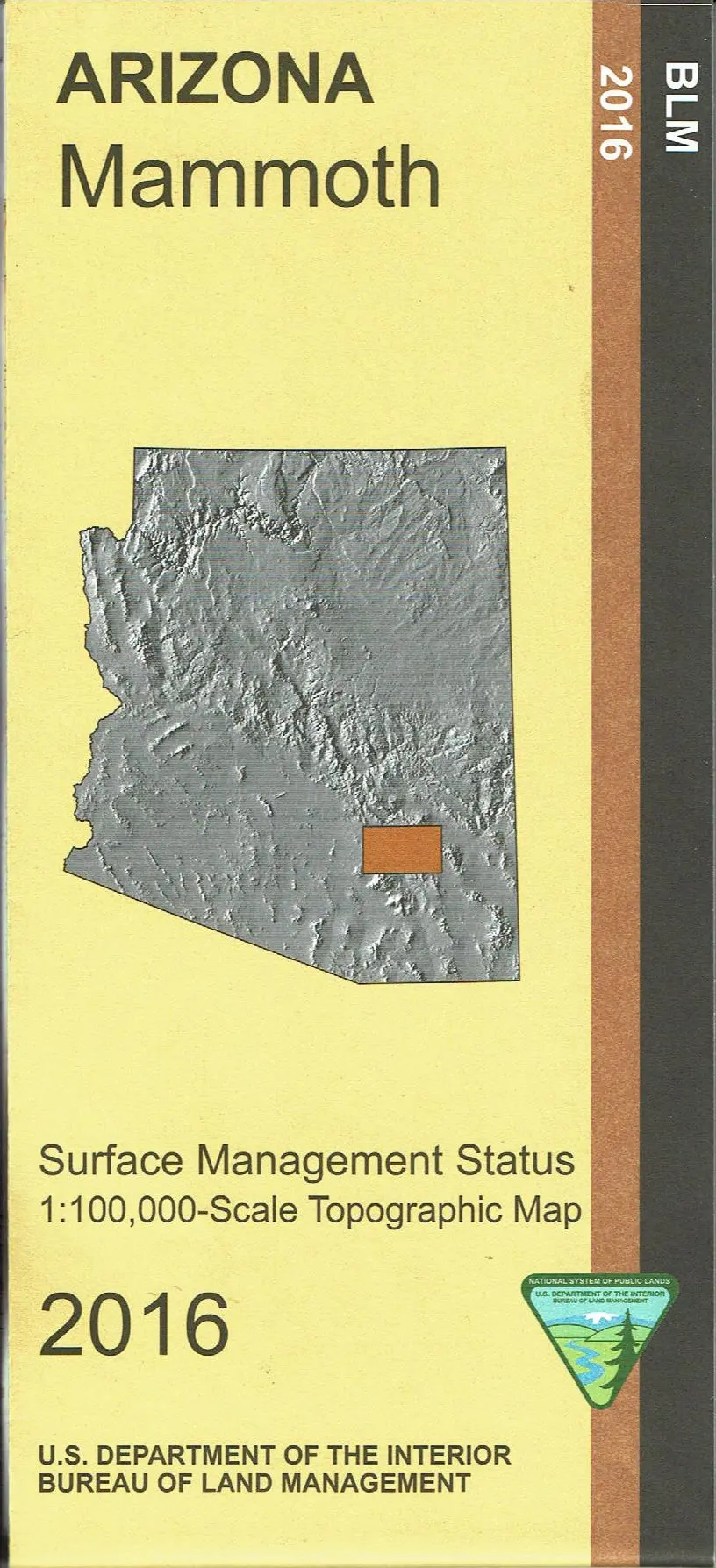 Mammoth Surface Management Status 1:100,000-Scale Topographic Map [Map] United States Geological Survey 1