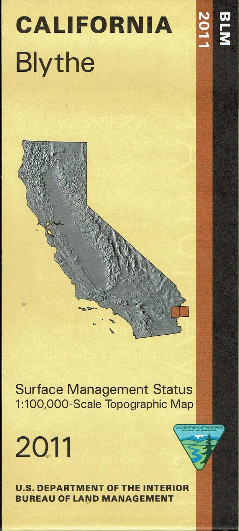 Blythe Surface Management Status 1:100,000-Scale Topographic Map 1