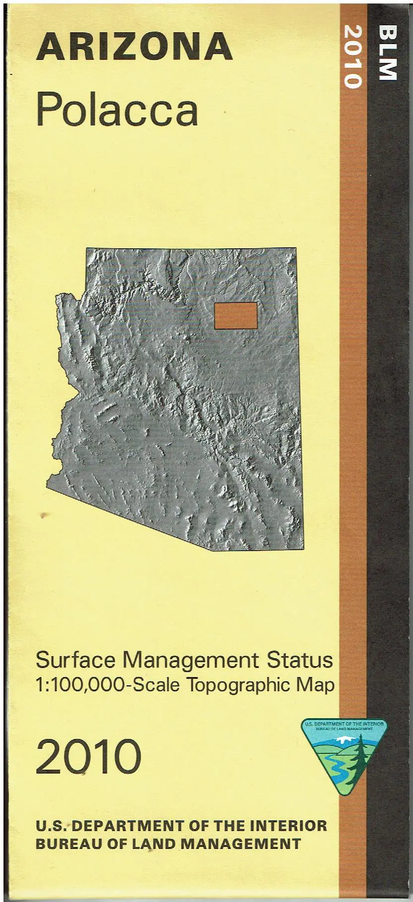 Polacca Surface Management Status 1:100,000-Scale Topographic Map (Arizona 60×30-Minute Quadrangle) 1