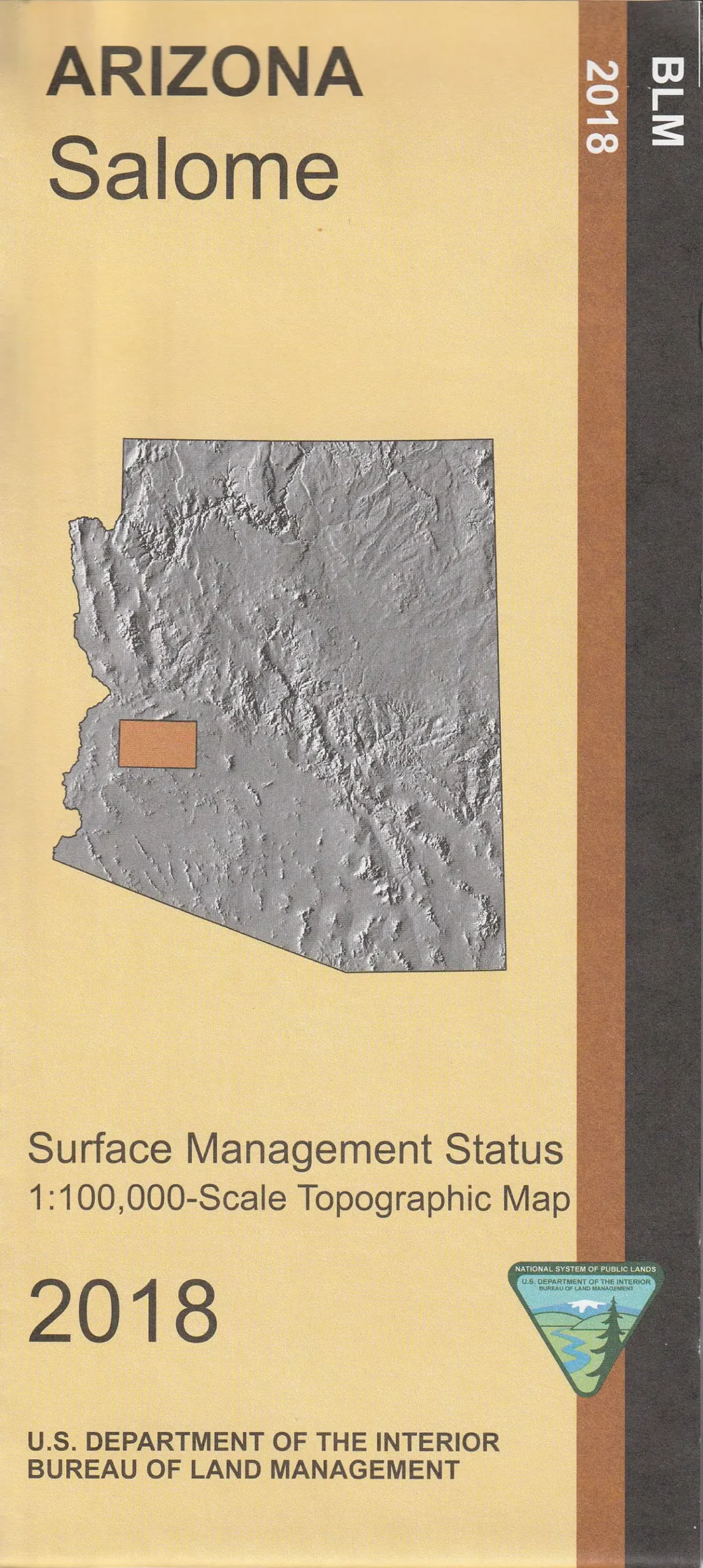 Salome Surface Management Status 1:100,000-Scale Topographic Map (Arizona 60×30-Minute Quadrangle) 1