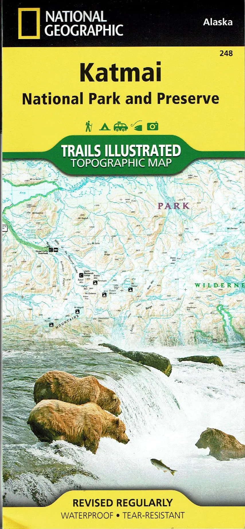 Katmai National Park And Preserve Map (National Geographic Trails Illustrated Map, 248) [Map] National Geographic Maps - Trails Illustrated 1